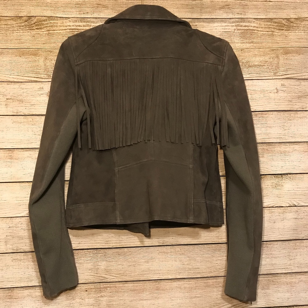 Santana Suede Jacket | BCBGMaxAzria - Picture 7 of 8